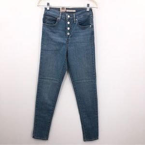Levi’s mile high super skinny new with tags button fly jeans